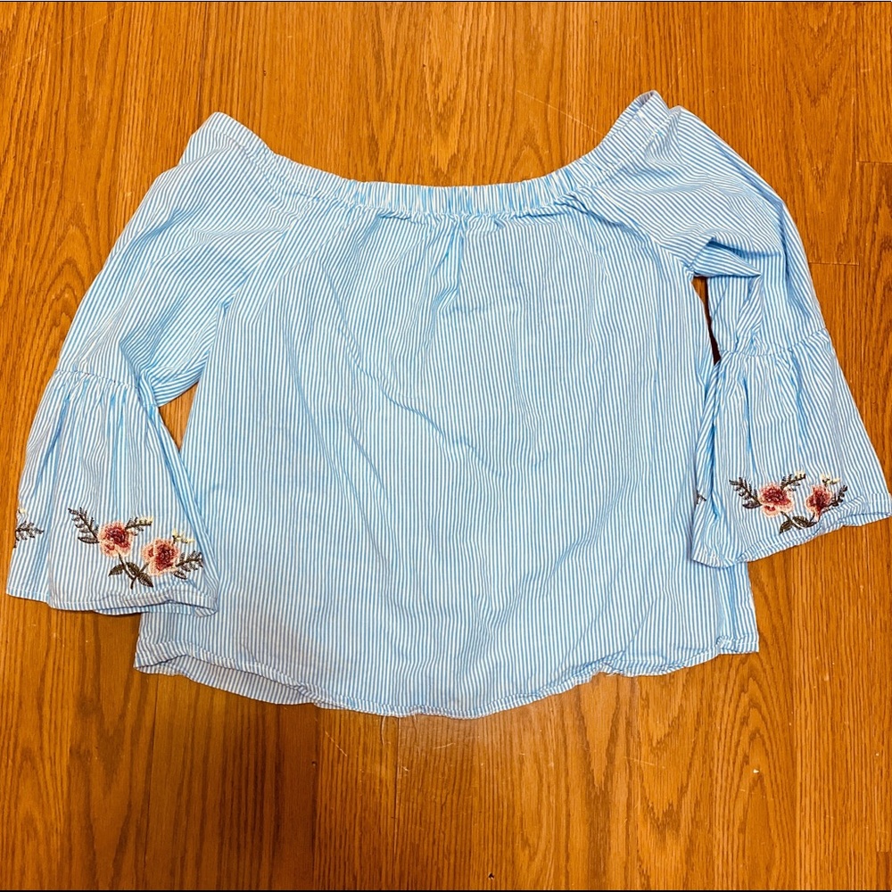 Striped Preppy Rose Shirt